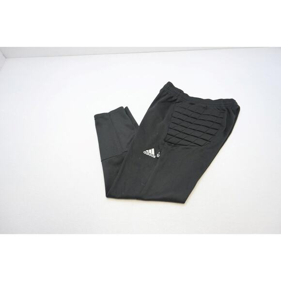 Adidas ClimaLite Padded Soccer Sweat Pants Athletic Performance Black Mens Sz XL - Picture 1 of 7